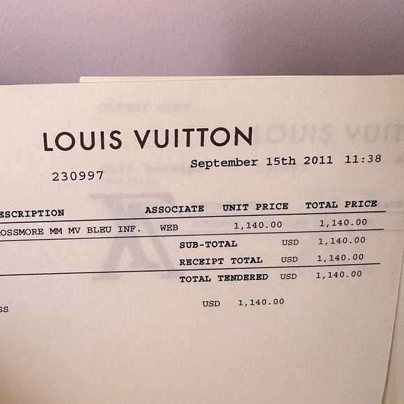 Louis Vuitton vernis black/navy bag - Picture 5 of 7